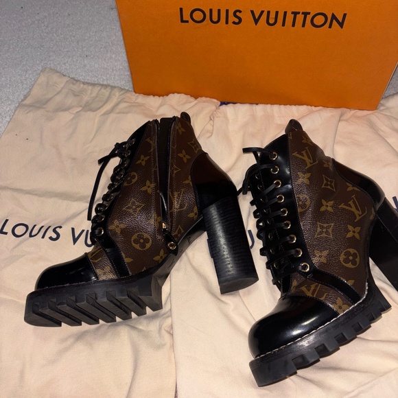 Louis Vuitton calf skin monogram boots - Picture 2 of 8